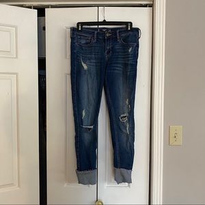 Hollister Dark Wash Cropped Jeans